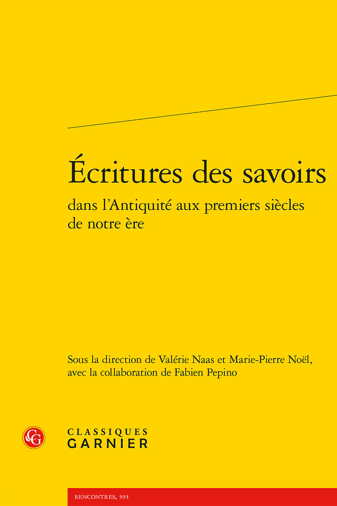 Couverture Ecritures des savoirs